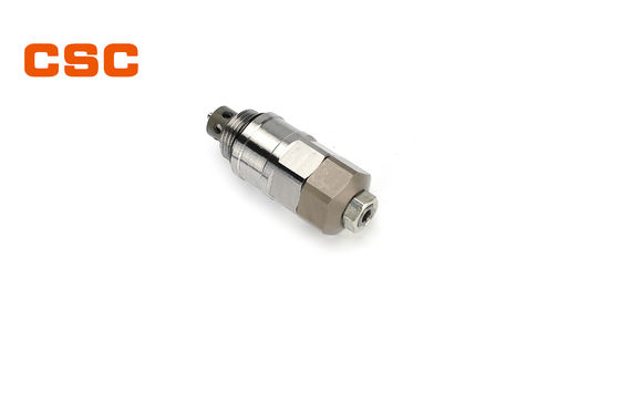 Steel Hydraulic Control Valve Parts , HITACHI 200-5 Excavator Relief Valve
