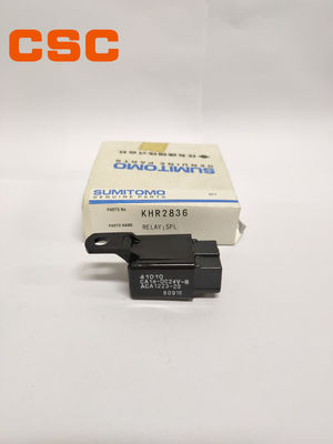 Black KHR2836 DC24V Relay SH200A3 SUMITOMO Excavator Equipment Parts